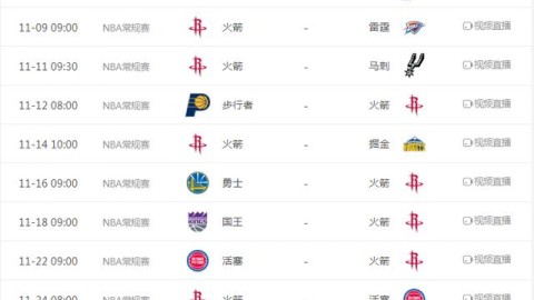 nba季后赛首轮g4完整赛程表（北京时间表）